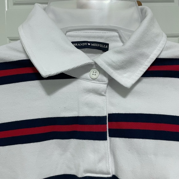 BRANDY MELVILLE Polo Sleeve Crop Top - Picture 6 of 8